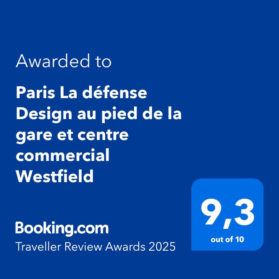 פוטו Paris La Defense Design Au Pied De La Gare Et Centre Commercial Westfield מראה חיצוני תמונה
